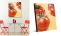 Creative Gallery Painted Tomatoes on Yellow 16" x 20" Acrylic Wall Art Print